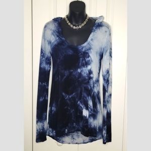 Don't Ask Why Tie Dye Hoodie Top Size S Soft & Stretchy